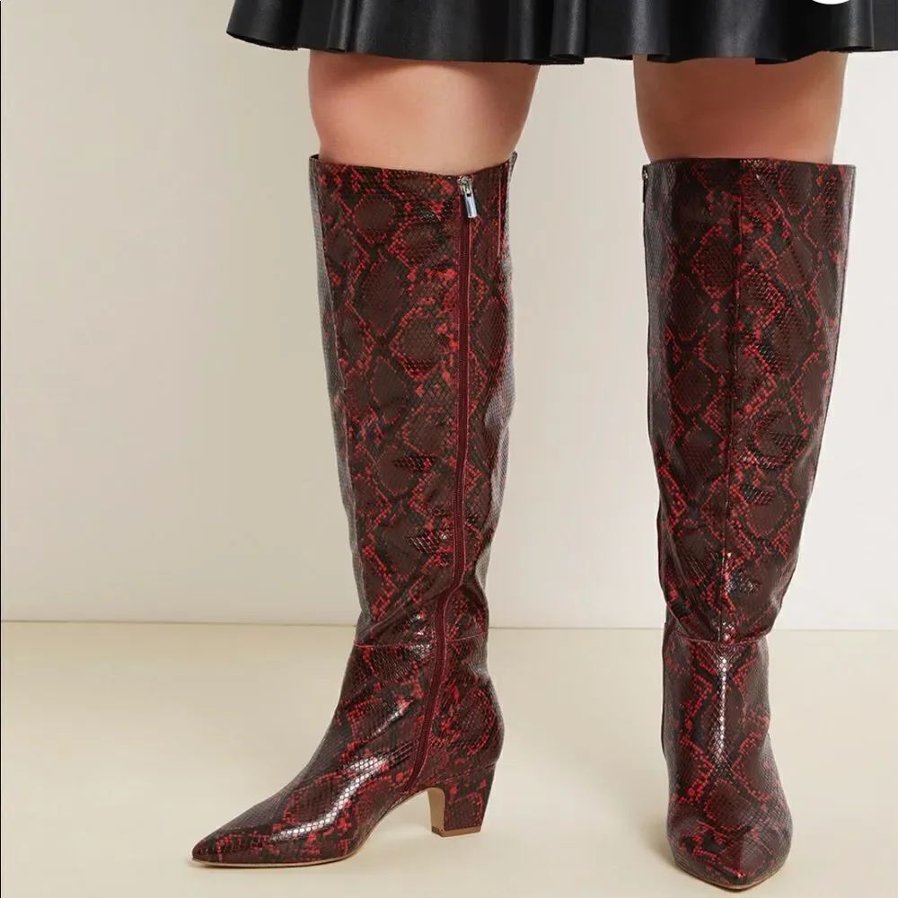 Eloquii Domenique Snakeskin boots New